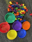Threading Reels & Colour Sorting Bowls