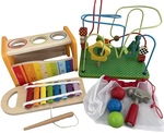 Pound & Tap Musical Bench & Bead Maze, Hape