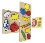 Puzzle, Wooden Fruit, Veges, & Getting Dressed