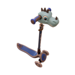 891: Globber Elite Deluxe Scooter,& Dino Friend, Blue