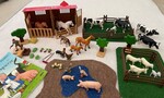 Horses, Farm Animals & Barn