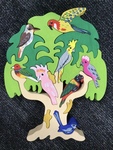 Australian Eucalyptus Bird Wooden Puzzle