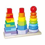 193: Wooden Stacking Shape Sorter