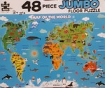 Puzzle, Map Of The World Jumbo Floor