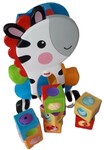 Tumbling Zebra Rolling Blocks, Fisher Price