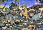 Puzzle, Dinosaur Jumbo Wooden Floor Puzzle