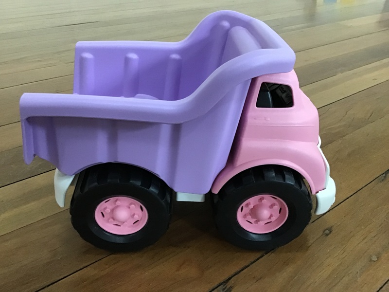 411: Pink and Purple Dump Truck