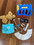 Vet case, kit and puppy