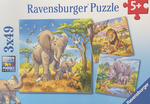 3in1 African animal puzzle