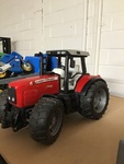 Massey  red and black tractor