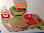 Wooden sandwich set