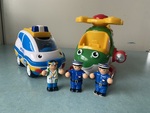 WOW Toys Police Car & Helicopter
