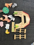 Wooden farm set