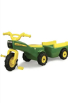 John Deere with trailer