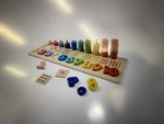 Wooden Stack and count learning set