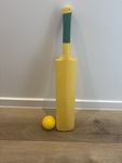 Cricket bat and ball
