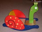 Wooden Rocking Snail