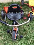 Silver Metal Trike Black Seat with Tray