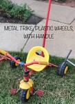 Metal Trike, Plastic Wheels, with Handle