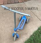 Blue Scooter 3 Wheels