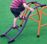 CB115: Swirly-curl purple ladder