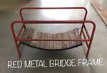 Red Metal Bridge Frame