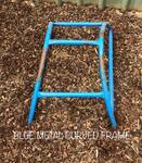 Blue Metal Curved Frame