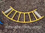 Yellow Metal Curved Ladder