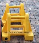 2 Yellow Plastic Board Frames