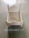 Wooden White Cot