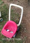 Red Plastic Pram