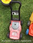 Black/Red Plastic Lawnmower