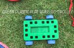 Green Plastic Flat-Wheeled Trolley