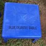 Blue Plastic Table