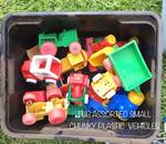 Tub Assorted Small Plastic Chunky Vehicles