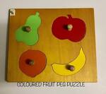 Coloured Fruit Peg Puzzle
