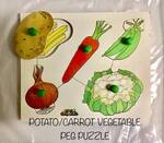 Potato/Carrot Vegetable Peg Puzzle