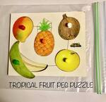 Tropical Fruit Peg Puzzle