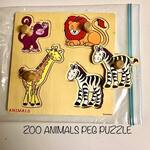 Zoo Animals Peg Puzzle