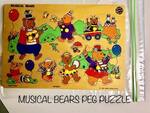 Musical Bears Peg Puzzle