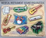 Musical Instrument Sound Peg Puzzle