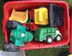 Tub Assorted Large Plastic Vehicles