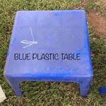 Blue Plastic Table