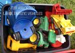 Tub Assorted Large Plastic Vehicles