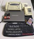 Real Props (Phones, Laptop, PH/Fax, Calculator, Cameras, Money)