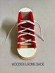 Wooden Lacing Shoe