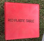 Red Plastic Table