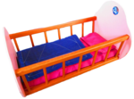 Wooden Dolls Cot 