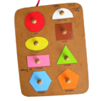 8 Piece Geometric Shapes Puzzle