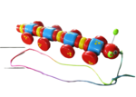 Wooden Pull Along Catepillar